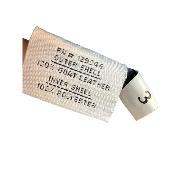 What goes Around Comes Around Goat Leather Fringed Vest Festival Boho Hippie M - Picture 7 of 12